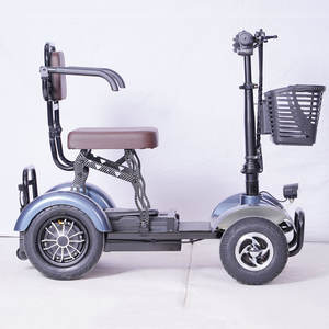 Haute autonomie de la batterie pliant quatre roues Scooter électrique adulte fauteuil roulant Mobile 4 roues électrique pliant vélo moto - Product Image 6