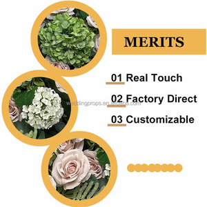 Nouvelle scène fête de mariage vert corne de boeuf arc de fleur français fête fond fleuriste fleur artificielle décoration - Product Image 3