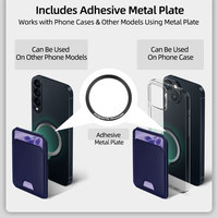 Portefeuille magnétique en cuir pour téléphone avec support et porte-cartes détachable multifonction pour iPhone Samsung – Vente en gros personnalisée
