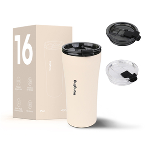 Tazas de Café de Acero Inoxidable 304 Hong Ling, 16 oz, Doble Pared Metálica, Aisladas, Térmicas, para Bebidas Calientes y Frías - Product Image 2