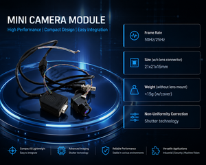 Module d'imagerie thermique haute sensibilité 640x512 pour drone UAV, sortie CVBS & BT.656, surveillance de sécurité de vision nocturne haute sensibilité - Product Image 3