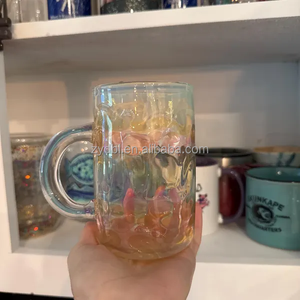 Logo personnalisable couleur exquise série tasses vente directe d'usine pour les fêtes de file d'attente et cadeaux pour les amis verres en verre - Product Image 3