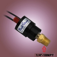 Mini pressostat mécanique Mercoid IP65 SPST pour contrôle de pression de compresseur HVAC et d'air avec construction en laiton/cuivre