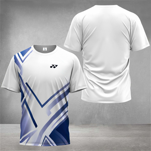 <span class=keywords><strong>T</strong></span>-<span class=keywords><strong>shirt</strong></span> Sportiva da Uomo alla Moda, Casual e Comoda, per Badminton e Corsa, con Stampa in Sublimazione 3D, Maniche Corte - Product Image 2