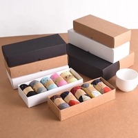 Chaussettes d'emballage personnalisées de marque primaire, emballage pliable, boîtes en papier kraft de 350g, avec couvercle, haute qualité