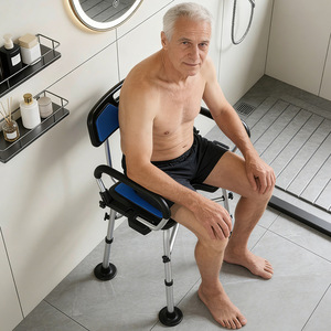 Non slip Bath Chair Best Selling Multi Functional <b>Portable</b> Safety Anti slip <b>Shower</b> Chair Pregnant Women Elderly - Product Image 2
