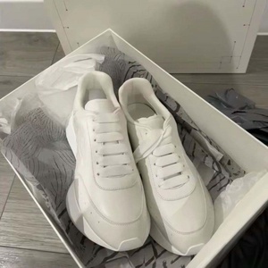 Chaussures de sport respirantes et tendance, en cuir véritable luxueux, semelle épaisse, antidérapantes, chaussures de marche décontractées, style estival - Product Image 2