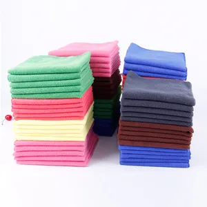 30*30cm kualitas tinggi kain pembersih grosir untuk kamar mandi kecil hitam handuk mikrofiber