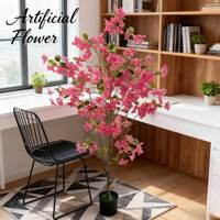 Arbre artificiel de bougainvillier de haute qualité, plantes en soie, fleurs décoratives pour la décoration intérieure et extérieure