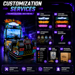 Simulateur <span class=keywords><strong>de</strong></span> char virtuel pour enfants, jeu d'arcade avec pistolet, 2 places, 500W, 110/220V, logo personnalisé, éclairage, détection <span class=keywords><strong>de</strong></span> mouvement en métal - Product Image 3