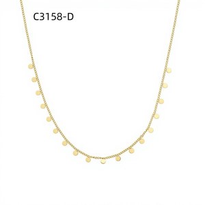 Amy Amy Fashion Pendant Necklace Stainless Steel <b>Silver</b> Plated Imitation Pearl Minimalist Style Women's Everyday Wearing Gift - Product Image 2