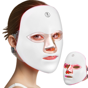 2026 <b>Hot</b> LED Face Skin Care 7 Color Light Modes Rechargeable Beauty Glow Instrument Portable Facial Device LED Face Mask - Product Image 1