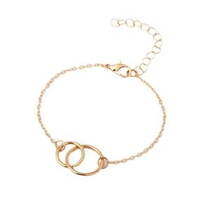 Gold Plated Alloy <b>Bracelet</b> <b>Set</b> With Imitation Pearl And Circle Design For Women Trendy Fashion Jewelry <b>Sets</b> - Product Image 5