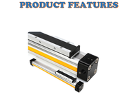 Cilindro sin vástago mecánico serie OSP Pistón de aluminio proporcionado Cilindros de aluminio negros neumáticos estándar roscados CN;ZHE
