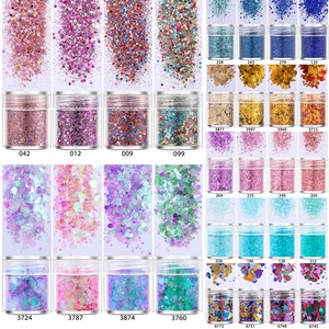 3D Nail Art Jewelry Glitter Powder Set Pop <strong>Flash</strong> Sequins <strong>Gradient</strong> with Hemp Drop Glue <strong>Flash</strong> - Product Image 1