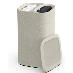 Venta al por mayor nuevo diseño al por mayor cesto <span class=keywords><strong>de</strong></span> <span class=keywords><strong>ropa</strong></span> <span class=keywords><strong>sucia</strong></span> <span class=keywords><strong>cubo</strong></span> con dos divisores cesta <span class=keywords><strong>de</strong></span> almacenamiento <span class=keywords><strong>de</strong></span> lona - Product Image 6