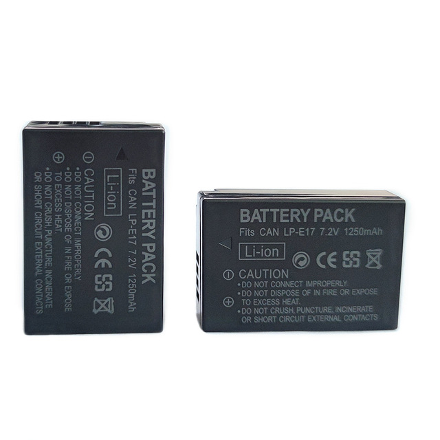 For LP-E17 Rechargeable Lithium-ion Battery 7.2V for EOS M3/EOS 750D/760D/850D/850D E17 DSLR Camera-in Stock