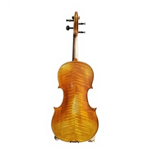 Violín Antiguo 4/4 Hecho a Mano por Expertos, para Interpretación Profesional, con Componentes de Ébano y Acabado Barnizado - Product Image 1