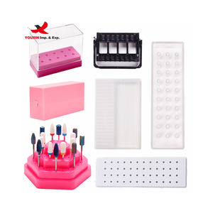 Boîte de rangement pour fraises à ongles à 7/10/12/14/16/20/24/30/48 trous avec brosse de nettoyage et tête de polissage, pour approvisionnement mixte à prix réduit - Product Image 4