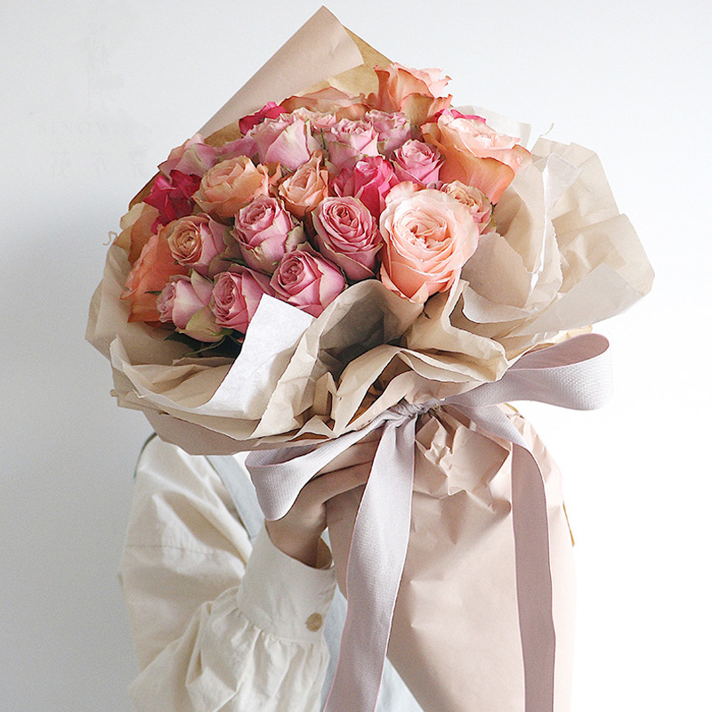 Wholesale 38 Sheets Floral Gift Tissue Paper Wrap Custom Shirt Wrapping Paper Clothing Wrapping Paper for Small Business