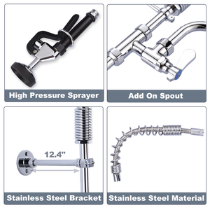 Robinet <span class=keywords><strong>gourmet</strong></span> tendance chaud vanne en laiton robinet de cuisines industrielles pour robinet de pulvérisateur de pré-rinçage de Restaurant - Product Image 6