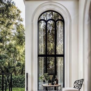 <span class=keywords><strong>Porte</strong></span> française extérieure à battants en aluminium ALUFRONT, double vitrage, à rupture de pont thermique, résistante aux intempéries et aux impacts de cyclones - Product Image 5