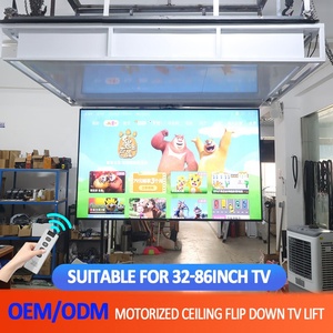 <span class=keywords><strong>Soporte</strong></span> de <span class=keywords><strong>TV</strong></span> Plegable y Retráctil JGST OEM/ODM de 75-86 Pulgadas, <span class=keywords><strong>Soporte</strong></span> de <span class=keywords><strong>Techo</strong></span> <span class=keywords><strong>Oculto</strong></span> <span class=keywords><strong>Motorizado</strong></span> para Soluciones de Hogar Inteligente - Product Image 1