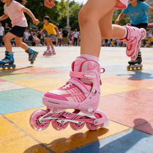 ZHOYA SPORT <span class=keywords><strong>Patines</strong></span> de 4 Ruedas Baratos para Niños, <span class=keywords><strong>Patines</strong></span> con Luces Intermitentes para Interiores, Venta al por Mayor - Product Image 5