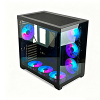 Nouveau produit : Boîtier d'ordinateur de jeu ATX Tower en verre trempé, boîtier CPU, boîtier d'ordinateur de bureau, boîtier de PC de jeu