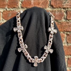 Collar de Cadena Cubana de Plata de Ley 925 con Diamantes Moissanite de Corte Brillante de Calidad VVS1, Chapado en Oro, Estilo Hip Hop - Product Image 4