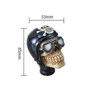 XGS 2025ลูกบิดเกียร์รถยนต์แบบคู่ Jdm หมวกสีดำมือจับรูปหัวกะโหลกสำหรับเกียร์อัตโนมัติคันเกียร์ธรรมดา - Product Image 6