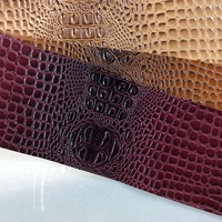 Cuir d'alligator en pvc, faux cuir de peau de crocodile, tissu en cuir de crocodile