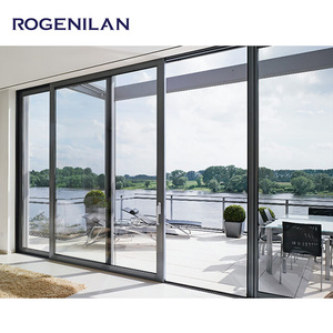 Puerta Corredera Automática de Aluminio Rogenilan T5 T6 para Balcón y Terraza, Puerta Corredera de Doble Vidrio para Hogares - Product Image 5