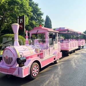 Phao và Xe đưa đón du lịch công viên thành phố cho trung tâm mua sắm tàu tham quan không theo dõi màu hồng cho lễ hội diễu hành - Product Image 6