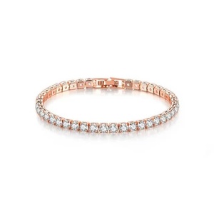 Réduction tennis bracelet 24k or cristal lien bracelet sport fantaisie strass bijoux bracelet - Product Image 6