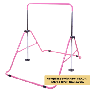 Регулируемая высота складной гимнастический турник для детей тренажер для занятий фитнесом - Product Image 3