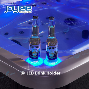 JOYEE Acrylique Carré Deluxe 6 <span class=keywords><strong>Personnes</strong></span> US balboa LED Backyard spa extérieur jacuzi Whirlpool Outdoor Big Hot Tub Spa à vendre - Product Image 5