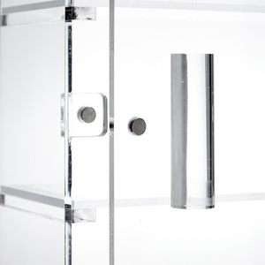 Clear <strong>Showcase</strong> Lucite Shelving Cabinet Acrylic <strong>Display</strong> Cabinet for Collectibles <strong>Mini</strong> Action Figures - Product Image 3