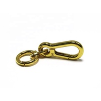 Mousqueton rotatif en zinc robuste, écologique, étanche, tendance et de luxe pour sacs, avec anneau en D et clip à déclenchement, pour sangles de sacs, ceintures et sangles de sacs à main