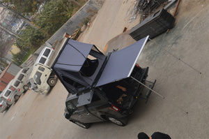 เต้นท์กระบะรถบรรทุก4x4ทำจากอลูมิเนียมสำหรับการผจญภัย2025พร้อมหลังคารถตั้งแคมป์ประเภทค้ำยันตรงรวมทั้งกล่องเครื่องมือ - Product Image 5