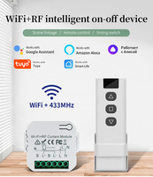 Commutateur de module de rideau intelligent WiFi RF en gros pour moteur de volet roulant électrique Tuya télécommande sans fil fonctionne Alexa Google
