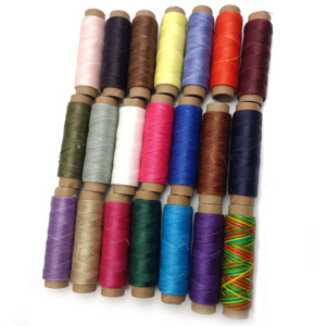 <span class=keywords><strong>Hilo</strong></span> <span class=keywords><strong>Encerado</strong></span> Plano de 50m en Cono Pequeño 2.5 mm 1mm 0.8mm <span class=keywords><strong>Hilo</strong></span> de Cera para Manualidades para Pulseras, Zapatos de Cuero Casuales - Product Image 3