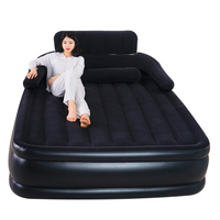 Literie gonflable King Size en mousse à ressort chaise pliante et matelas pneumatique ensemble meuble chambre à coucher lit à vendre, lit avec matelas