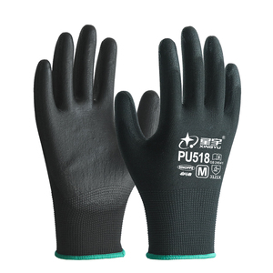 XINGYU tricoté main doux confortable électronique travail anti-dérapant tricoté poignet gants de sécurité entretien travail PU enduit gants - Product Image 1