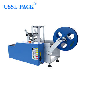 Machine d'étiquetage de bouteilles rondes électrique portable HLM-8C, machine d'étiquetage semi-automatique pour bouteilles en plastique - Product Image 4