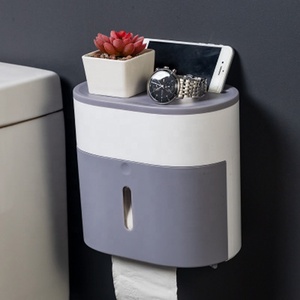 Automatic Toilet Paper Holder, Wall Mounted Paper Towel Holder WC Tissue Box for kitchen Towel Dispenser/