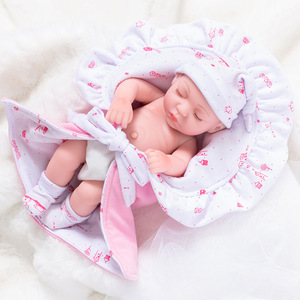 <b>Vinyl</b> Doll Play Home Toy 12 inch Reborn Doll Simulation Sleep Doll Fashion Dress up Doll Wholesale - Product Image 3