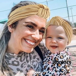 Diadema Elástica Ajustable con Lazo y Mariposa, Personalizada y Linda, para Maquillaje, Juego de Diademas para Mamá e Hija - Product Image 6