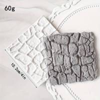 Moule en silicone MUYULINS pour carreaux muraux décoratifs en béton imitation pierre avec surface texturée
