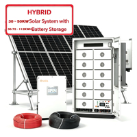 Système solaire hybride Solis 50KW 40KW 60KW 100KW avec batterie haute tension 72KWH 112KWH Kit triphasé